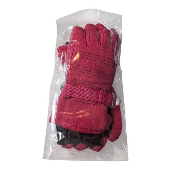Girls Pink and Black Gloves-Size S/M -Waterproof - Sinch wrists to keep snow out - Picture 6 of 6